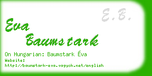 eva baumstark business card